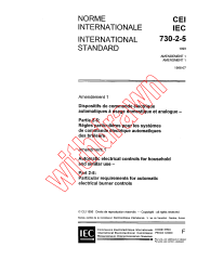 IEC 60730-2-5:1993/AMD1:1996