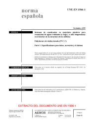 UNE-EN 1566-1:1999 (R2014)