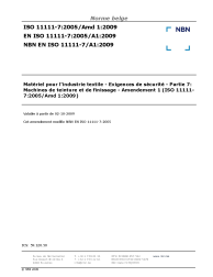 NBN EN ISO 11111-7/A1:2009