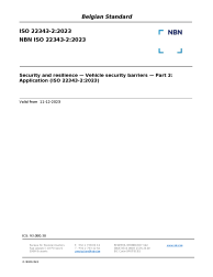 NBN ISO 22343-2:2023