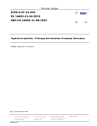 NBN EN 16603-31-04:2019