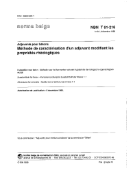 NBN T 61-218:1989