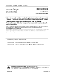 NBN EN 1123-3:2005