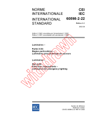 IEC 60598-2-22:1997+AMD1:2002 Consolidated