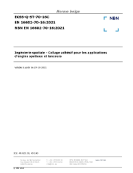 NBN EN 16602-70-16:2021