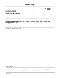 NBN EN 161:2022