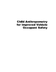 Child Anthropometry for Improved Vehicle Occupant Safety