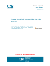UNE 36901:2018