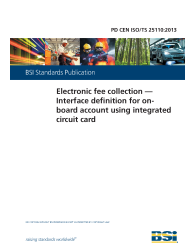 PD CEN ISO/TS 25110:2013