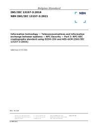 NBN ISO/IEC 13157-3:2021