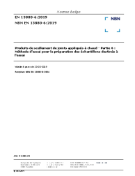 NBN EN 13880-6:2019