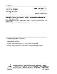 NBN EN 196-3+A1:2009