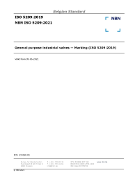 NBN ISO 5209:2021