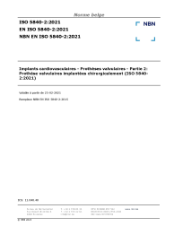 NBN EN ISO 5840-2:2021