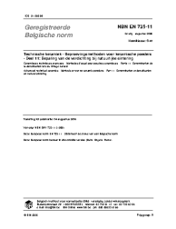 NBN EN 725-11:2006