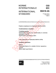 IEC 60418-3A:1980