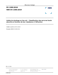 NBN EN 1300:2019