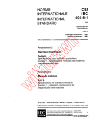 IEC 60404-8-1:1986/AMD2:1992