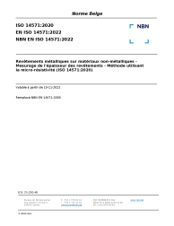NBN EN ISO 14571:2022