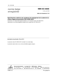 NBN ISO 28000:2014