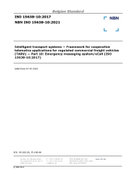 NBN ISO 15638-10:2021