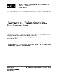 ISO/IEC 10035-1:1995/AMD1:1997/COR1:1999
