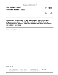 NBN ISO 20290-1:2022