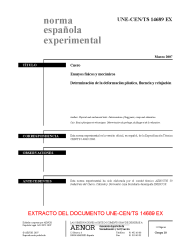 UNE-CEN/TS 14689:2007 EX