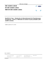 NBN EN ISO 16266-2:2021