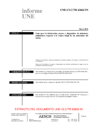 UNE-CLC/TR 62662:2016 IN
