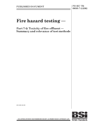 PD IEC TR 60695-7-2:2002