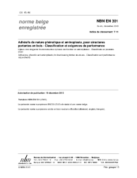 NBN EN 301:2013