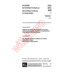 IEC 60925:1989/AMD1:1996