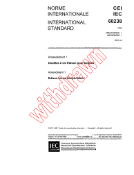 IEC 60238:1996/AMD1:1997