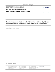 NBN EN ISO/ASTM 52921:2016