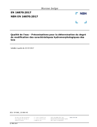 NBN EN 16870:2017
