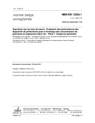 NBN EN 13205-1:2014