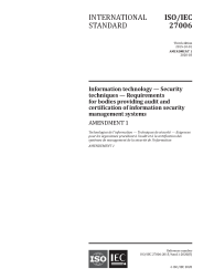 ISO/IEC 27006:2015/AMD1:2020
