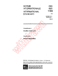 IEC 61184:1993/AMD1:1996