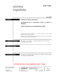 UNE 77228:2002 (R2016)