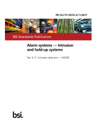 PD CLC/TS 50131-2-11:2017