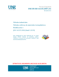 UNE-EN ISO 16135:2007/A1:2021