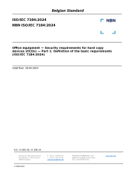 NBN ISO/IEC 7184:2024
