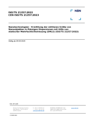 CEN ISO/TS 21357:2023