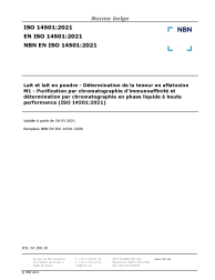NBN EN ISO 14501:2021