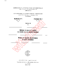 IEC 60436:1973/AMD1:1975