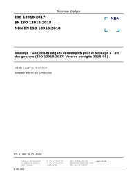 NBN EN ISO 13918:2018