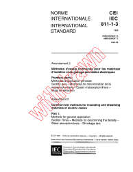 IEC 60811-1-3:1985/AMD2:1993