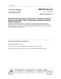 NBN EN 848-2+A2:2012