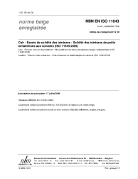 NBN EN ISO 11643:2009